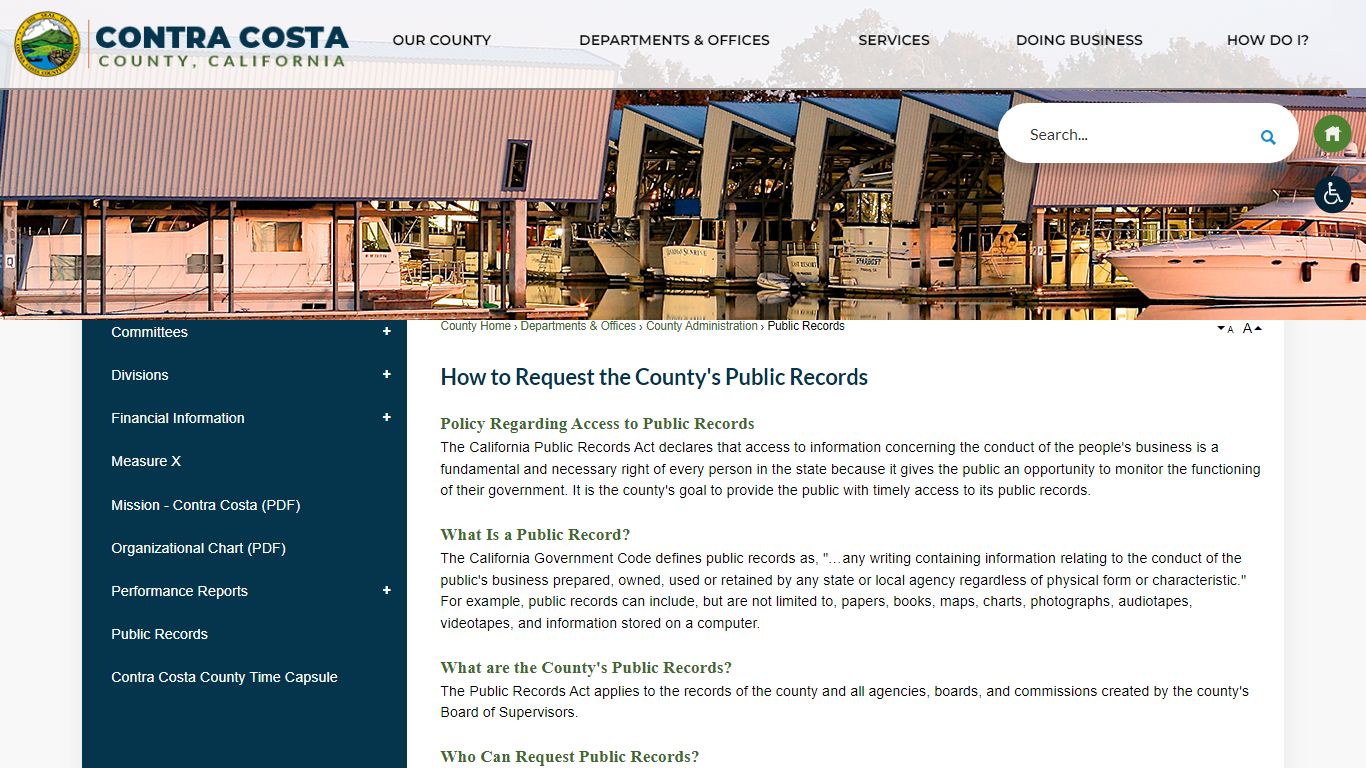 How to Request the County's Public Records | Contra Costa County, CA ...